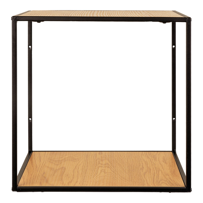 Vita Væghylde - Væghylde, egetræslook, sort stel 36x36x36 cm