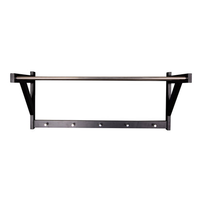 Padova Hattehylde - Hattehylde, sort træ, black stål 78x32 cm