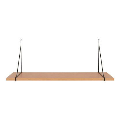 Chiba Væghylde - Væghylde, askefiner, sort metal stel 80x29 cm