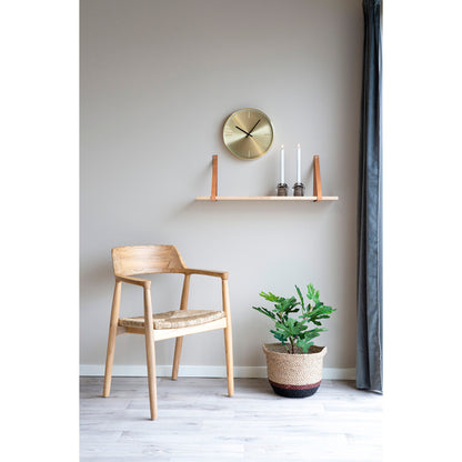 Istanbul Vægur - Vægur, aluminium, guld, lydløs<br>ø30 cm