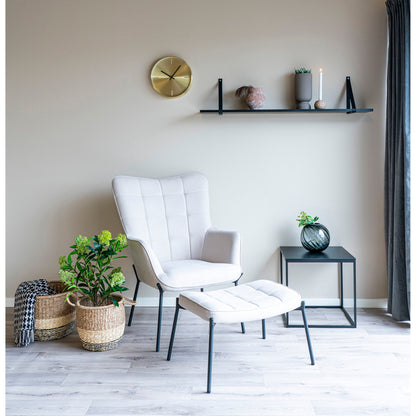 Istanbul Vægur - Vægur, aluminium, guld, lydløs<br>ø30 cm