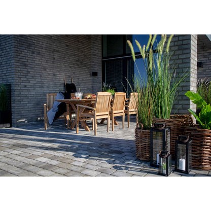 Burton Kurve - Kurve, kubu rattan, natur sæt af 4