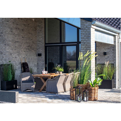 Burton Kurve - Kurve, kubu rattan, natur sæt af 4