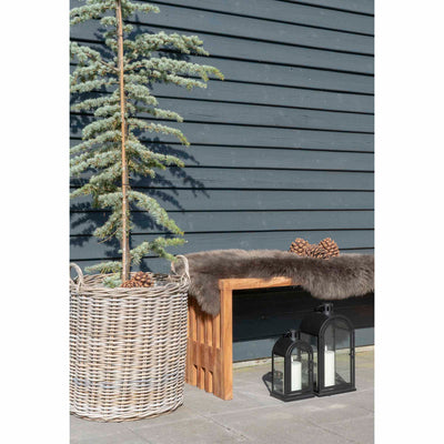 Indo Kurve - Kurve, kubu rattan, natur sæt af 2
