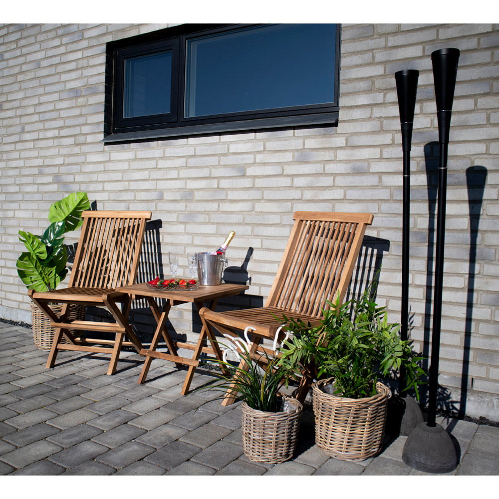 Bogor Kurve - Kurve, kubu rattan, natur sæt af 4