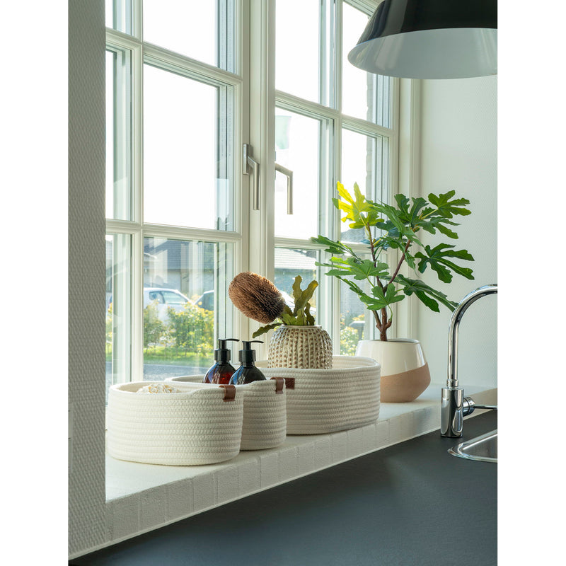 Jarana Kurve - Kurve, bomuld, hvid, sæt af 3