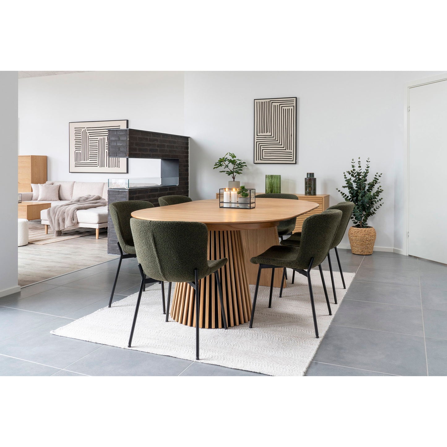 Denia Kurv - Kurv, vandhyacint, natur ø34,5x34,5 cm