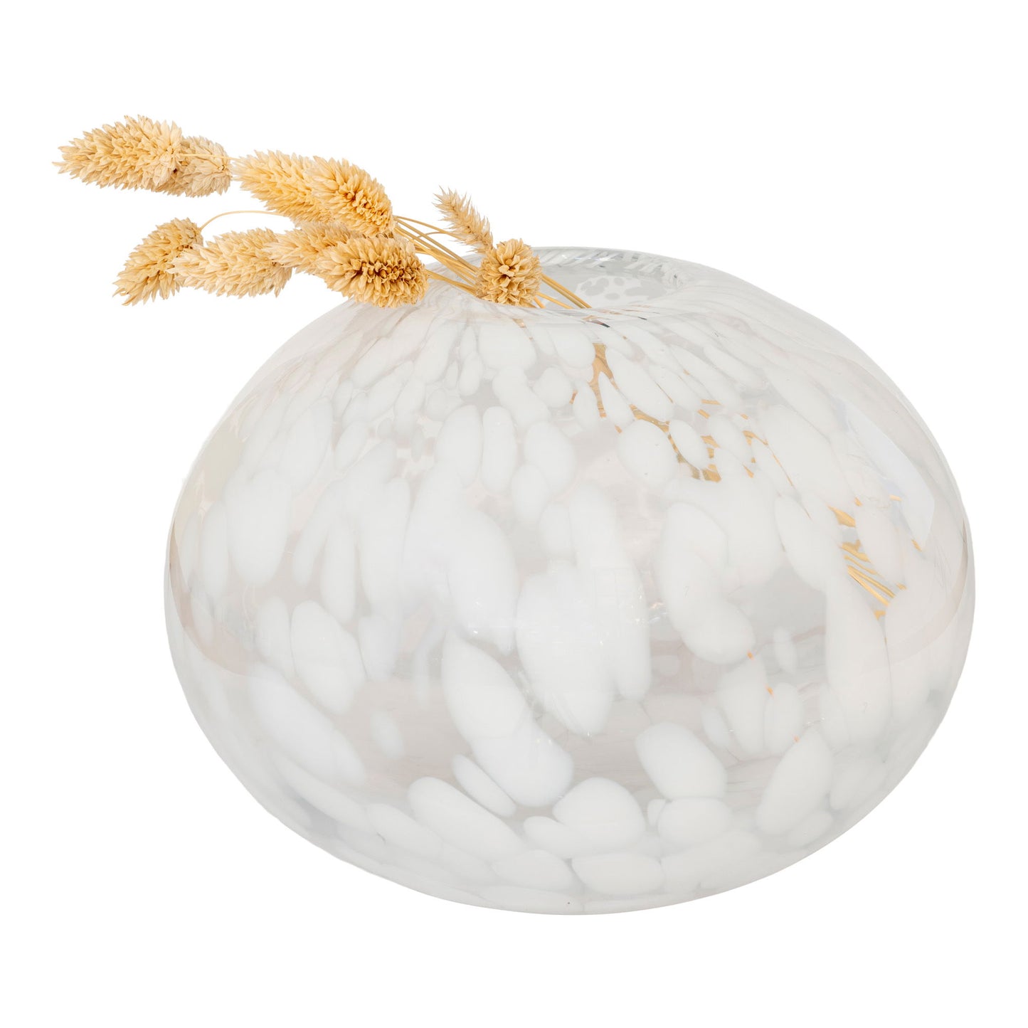 Vase - Vase, mundblæst glas, ø22x17 cm