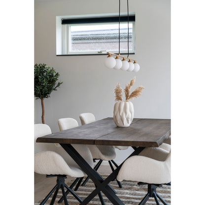 Vase - Vase, keramik, beige, 19,5x19,5x26 cm