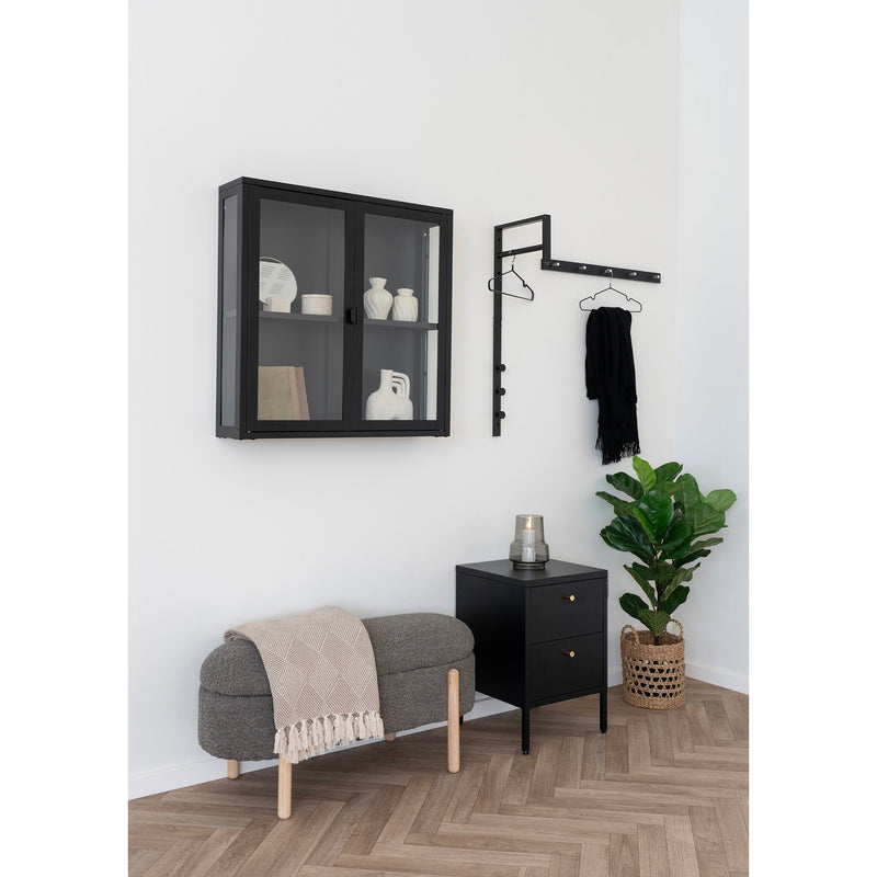 Vase - Vase, keramik, beige, 18,5x8x19,5 cm