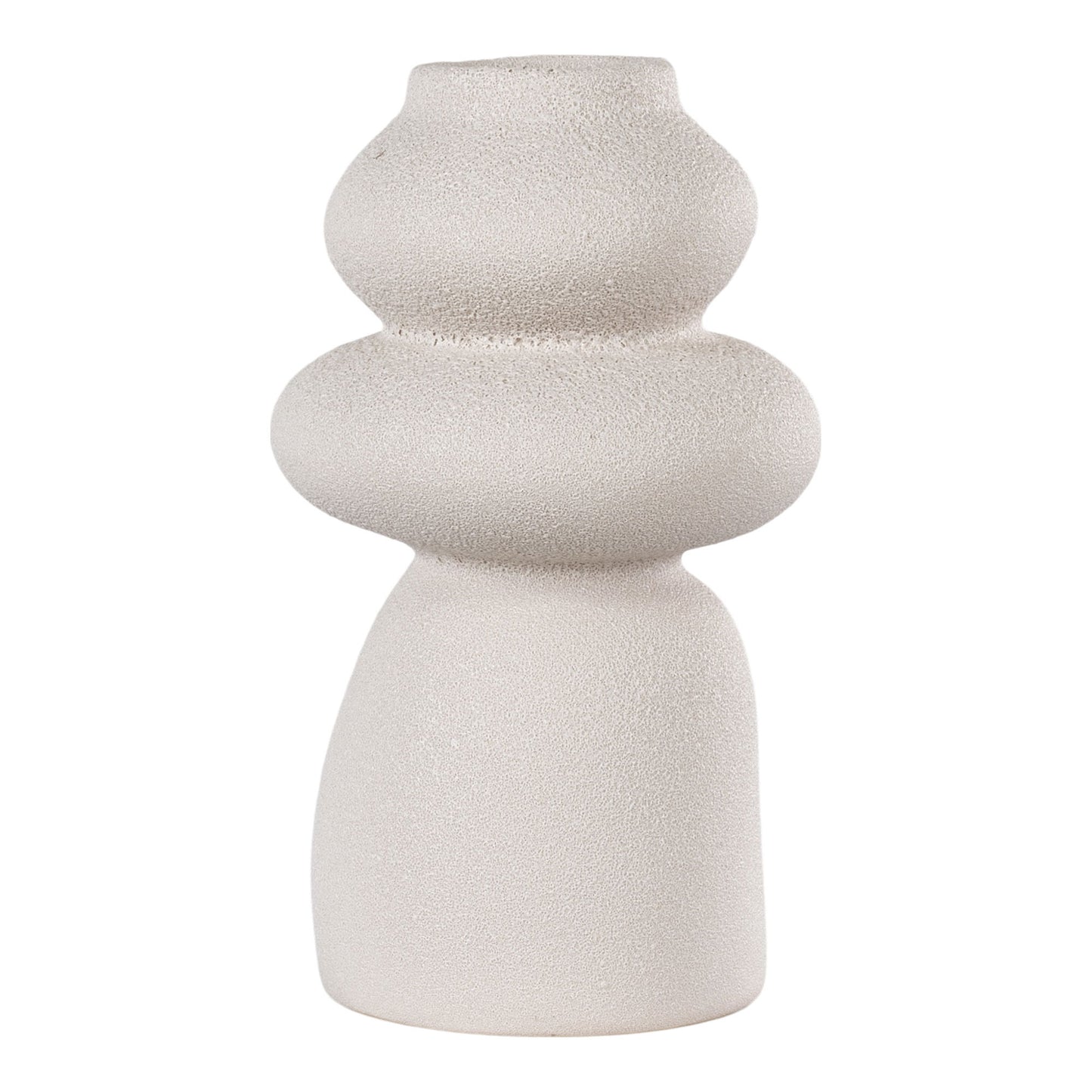Vase  - Vase, keramik, beige, ø14,5x26,5 cm