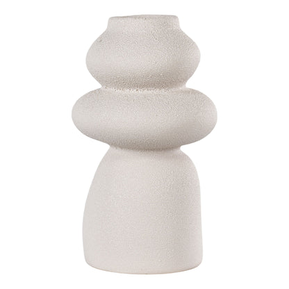 Vase  - Vase, keramik, beige, ø14,5x26,5 cm