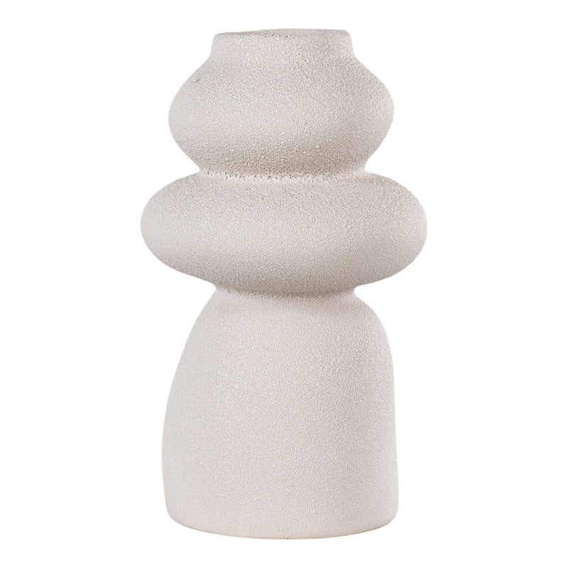 Vase  - Vase, keramik, beige, ø14,5x26,5 cm