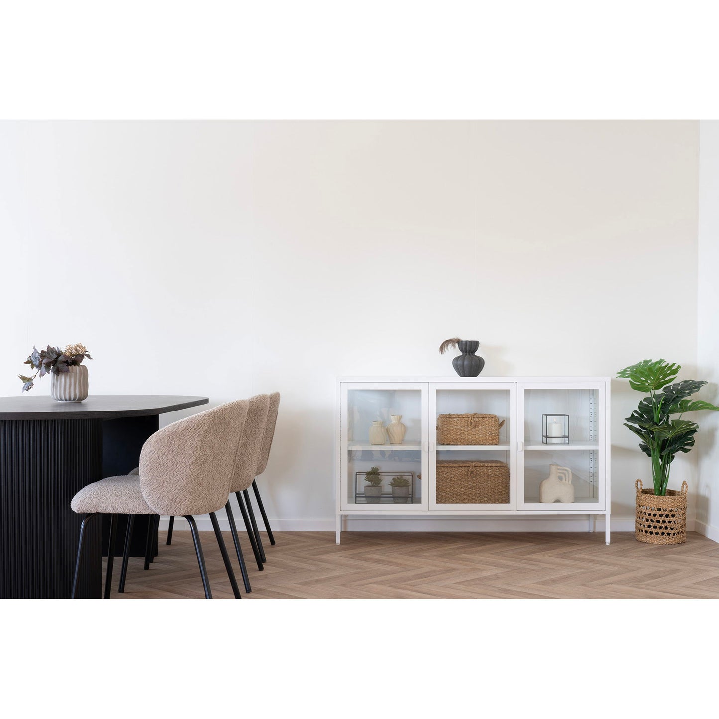 Vase - Vase, keramik, sort ø17,2x19,4 cm