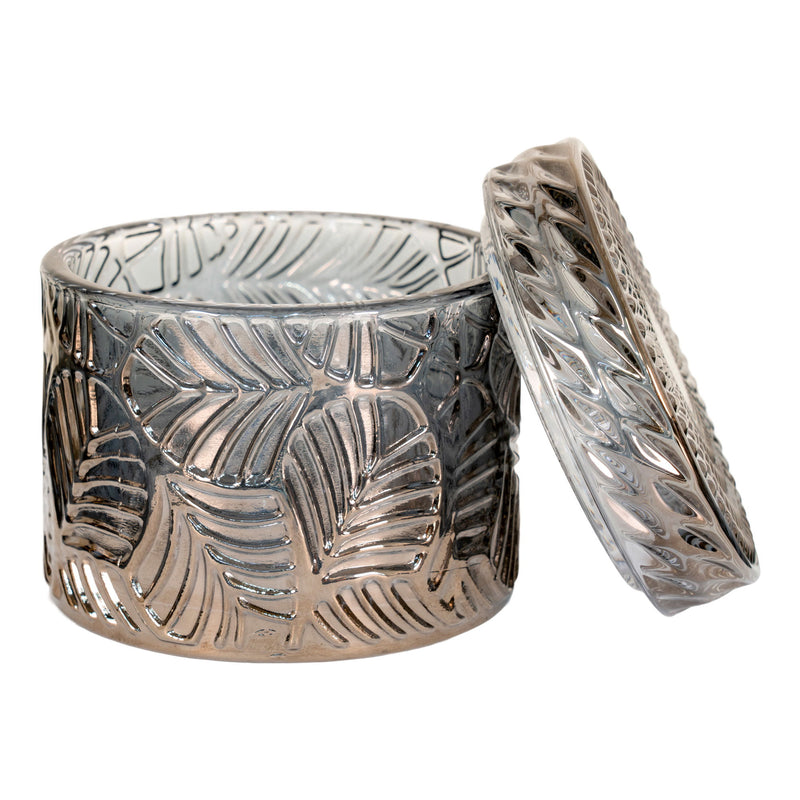 Krukker - Krukker, glas, røgfarvet, runde, ø9x8,5 cm, sæt af 2