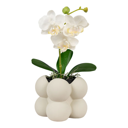 Urtepotte - Urtepotte, keramik, grå, 9x9x8 cm