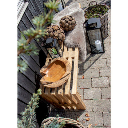 Rio Skål - Skål i teaktræ, natur, Ø30x10 cm