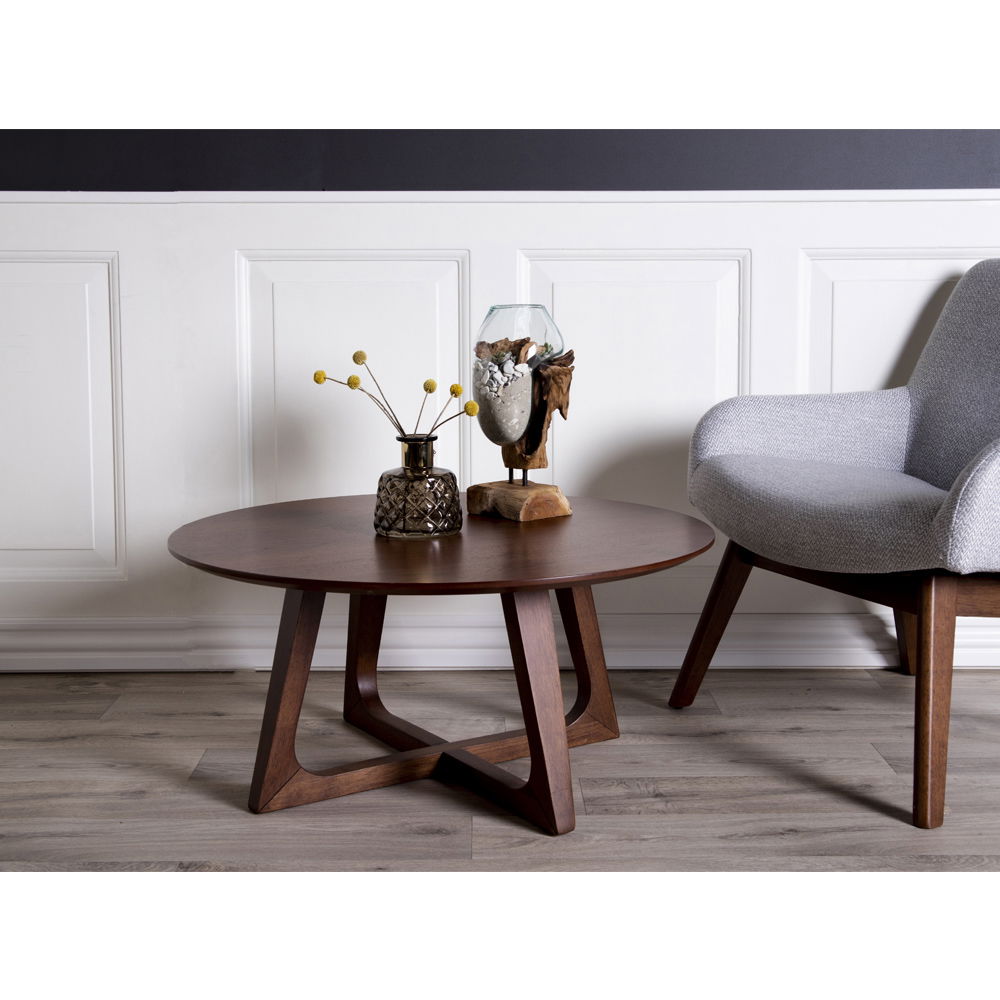 San Marino Waterdrop - Vanddråbe i teaktræ og glas, natur, h25 cm