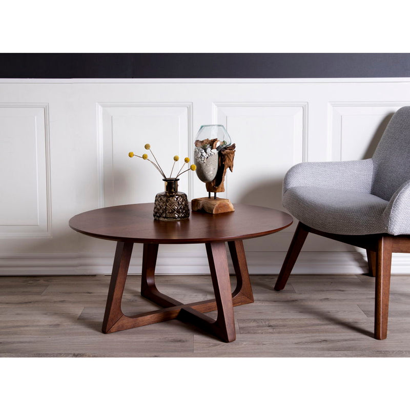 San Marino Waterdrop - Vanddråbe i teaktræ og glas, natur, h25 cm