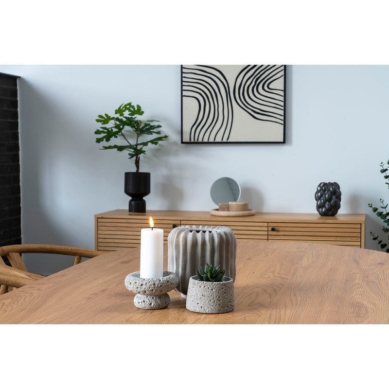 Bakke - Bakke, travertin, natur<br>ø25,5 cm