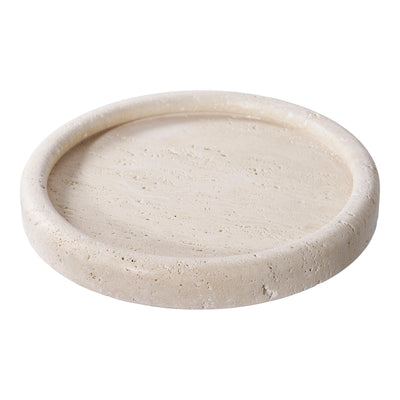 Bakke - Bakke, travertin, natur<br>ø25,5 cm