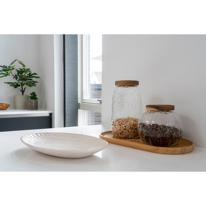 Fad - Fad, keramik, hvid, 30,5x20,3x3,8 cm