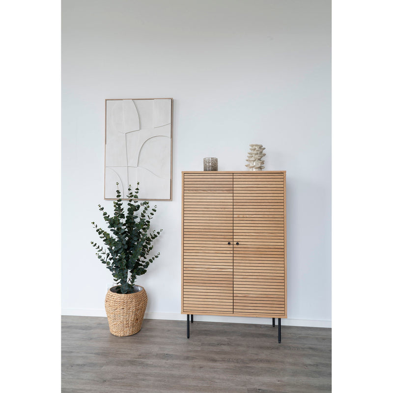 Lysestage - Lysestage, glas, brun ø12x12 cm