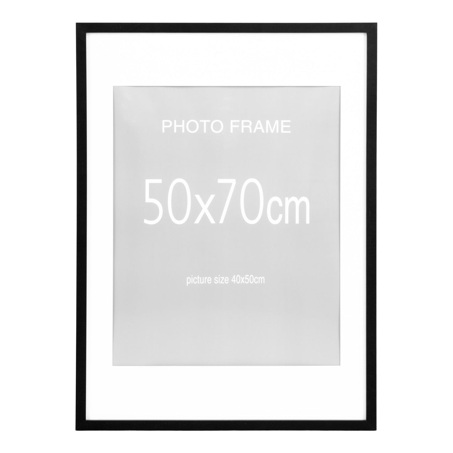 Marbella Ramme Display - Ramme Display, 7 stk. sort og 8 stk. natur 50X70 cm