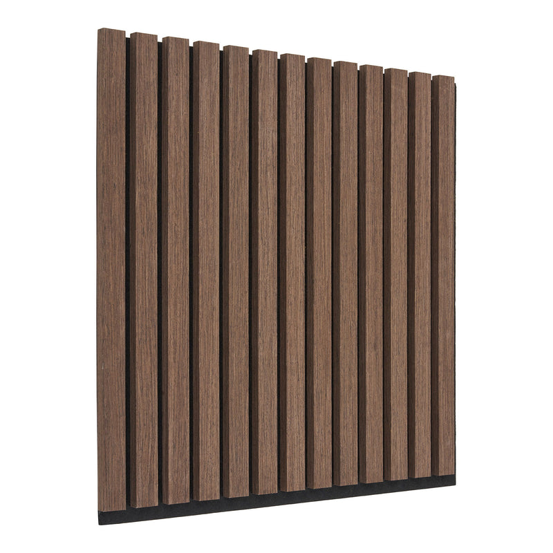 Akustikpanel - Akustikpanel, træfiner, valnød, valnødlook 520x520x22 mm