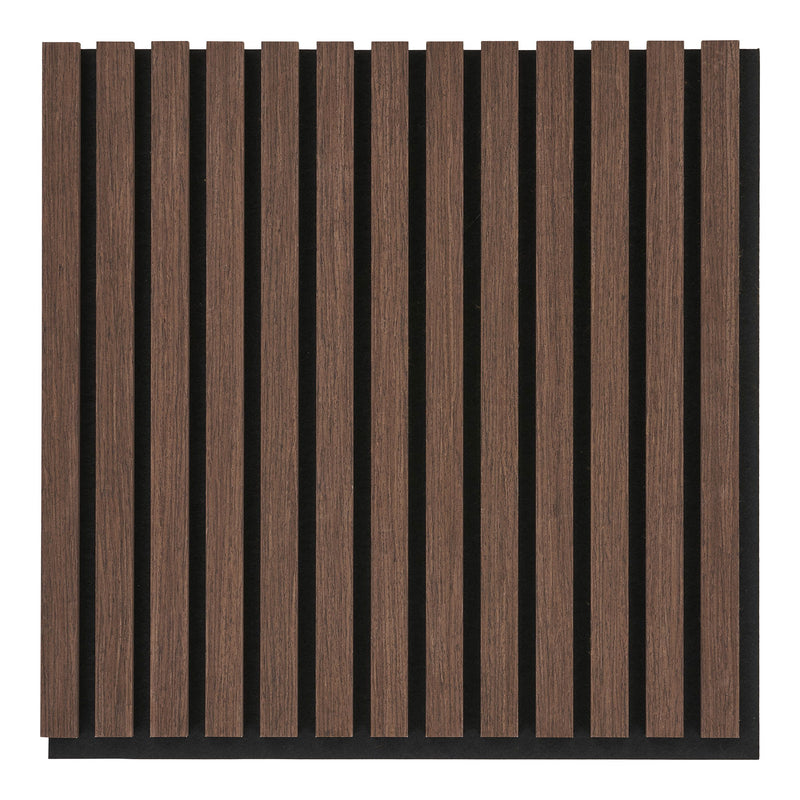 Akustikpanel - Akustikpanel, træfiner, valnød, valnødlook 520x520x22 mm