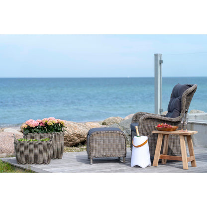 Bristol LED Vinkøler - Vinkøler med strop, hvid, genopladelig