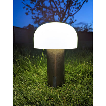 Soham LED Lampe - Lampe,  hvid/kobber, genopladelig