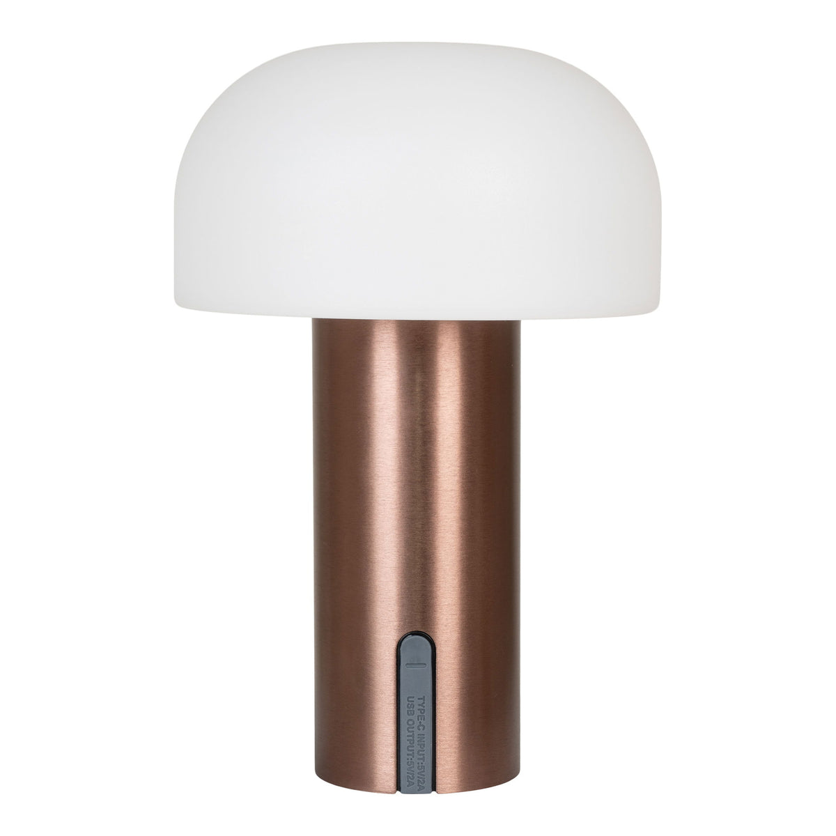 Soham LED Lampe - Lampe,  hvid/kobber, genopladelig