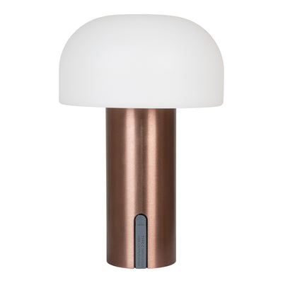 Soham LED Lampe - Lampe,  hvid/kobber, genopladelig