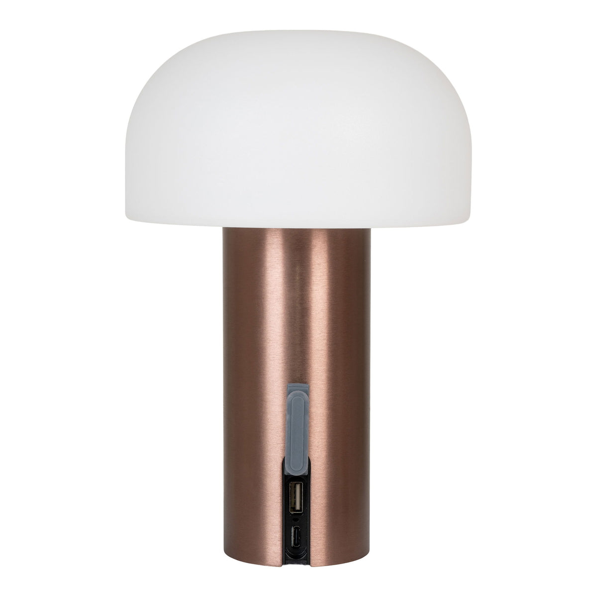 Soham LED Lampe - Lampe,  hvid/kobber, genopladelig