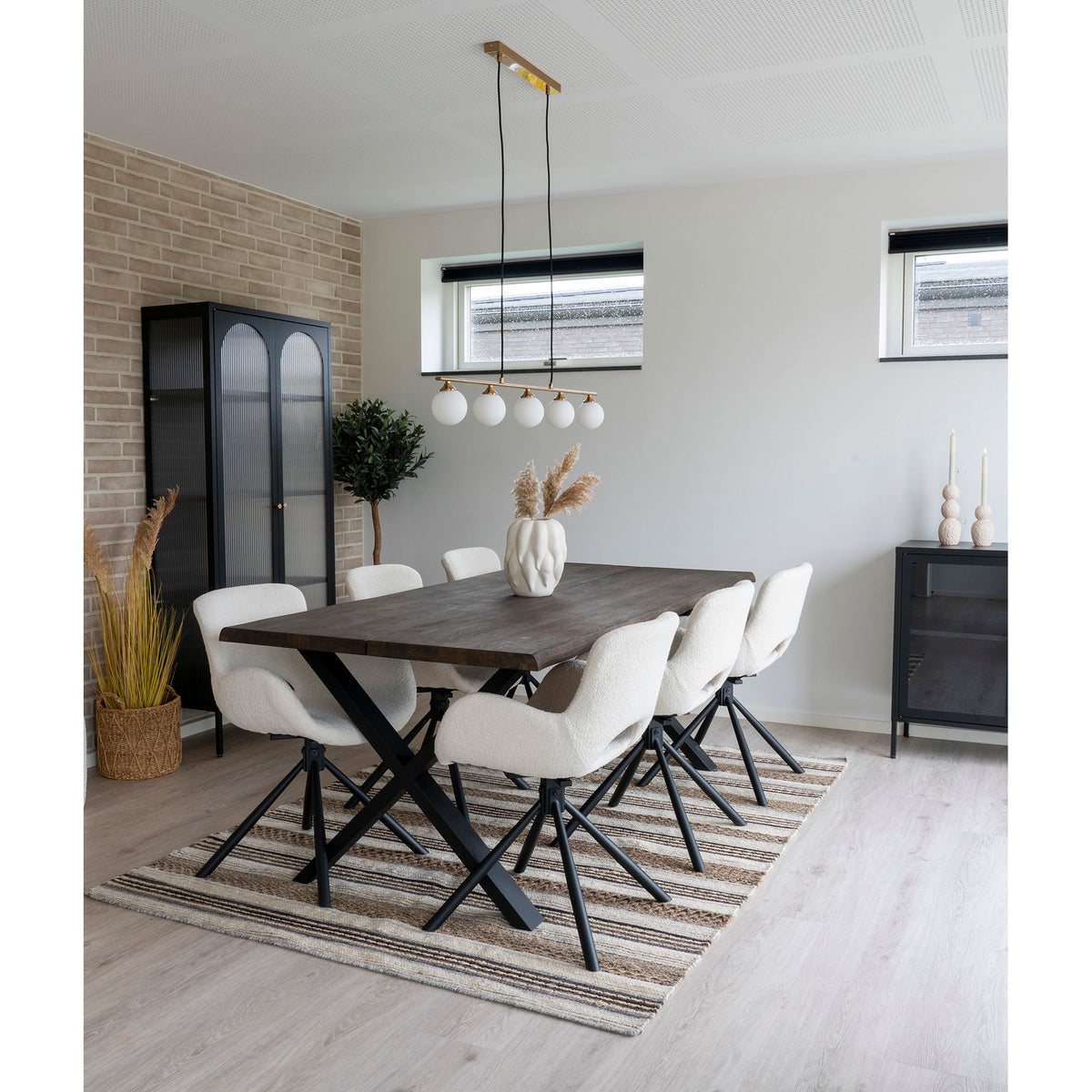 Halifax Pendel - Pendel, messing, 150 cm stofledning