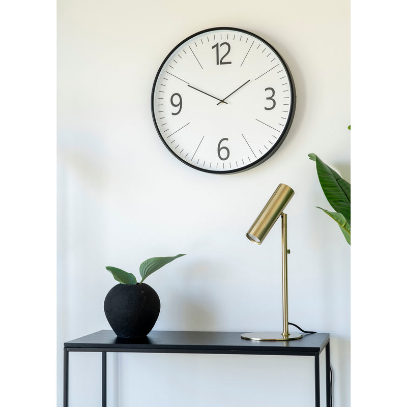 Paris Bordlampe - Lampe, messing, stofledning på 200 cm