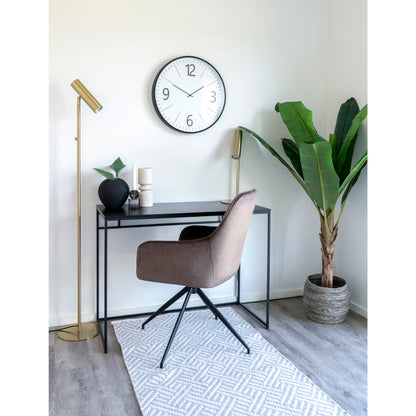 Paris Bordlampe - Lampe, messing, stofledning på 200 cm