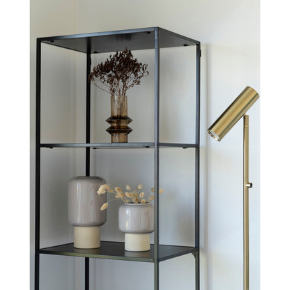 Paris Gulvlampe - Lampe, messing, stofledning på 210 cm