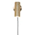 Paris Væglampe - Lampe, messing, stofledning på 190 cm
