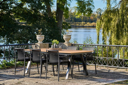 Tulsa Havestol  - Havestol, polypropylen, stabelbar, sort