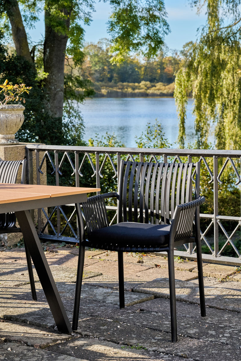 Tulsa Havestol  - Havestol, polypropylen, stabelbar, sort