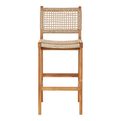 Derby Counterstol - Counterstol, teak/polyrattan, natur