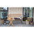 Trieste Sofa - Sofa i polyrattan med hynde, natur med sorte ben