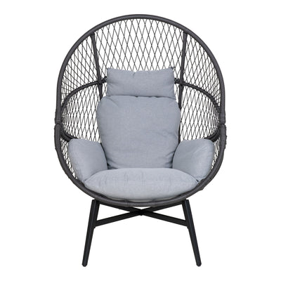 Rosario Loungestol - Loungestol, polyrattan, sort, inkl. hynder