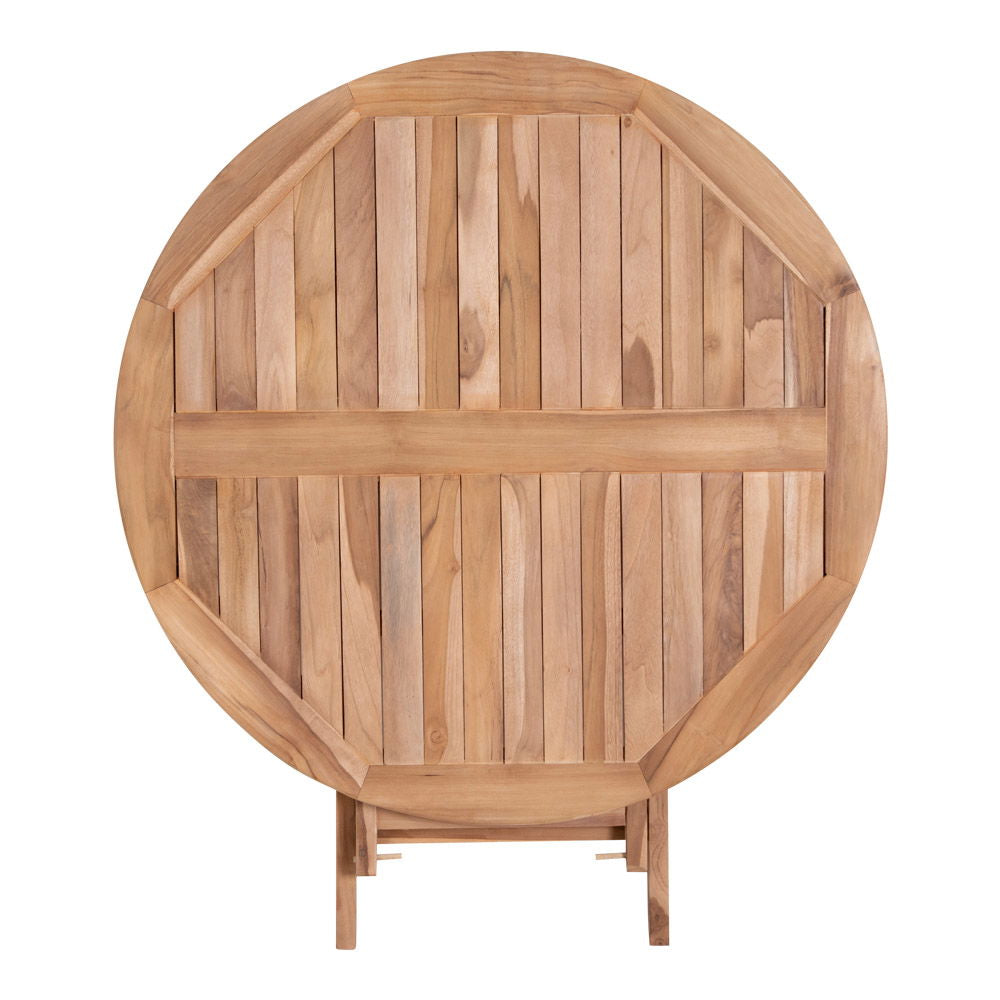 Oviedo Teak Spisebord - Spisebord i teaktræ, natur ø100x75 cm