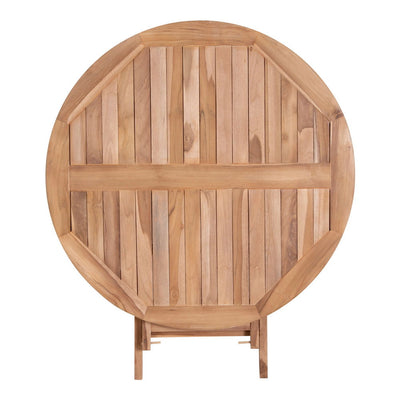 Oviedo Teak Spisebord - Spisebord i teaktræ, natur ø100x75 cm