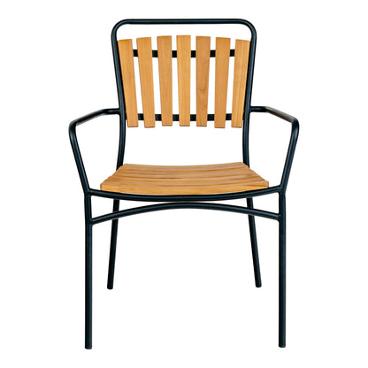 Cleveland Spisebordsstol - Spisebordsstol, teak med sort stel