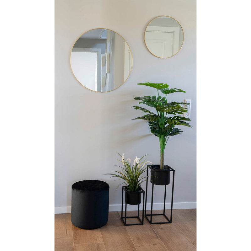 Marla Urtepotteholder - Urtepotteholder, stål, sort, sæt af 2