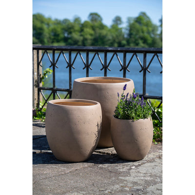 Beckley Krukker - Krukker, fiberclay, brun sæt af 3